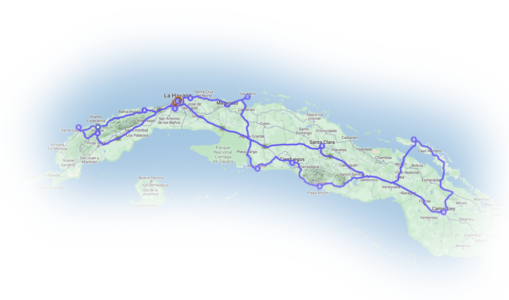 thvillers photo voyage trip cuba carte